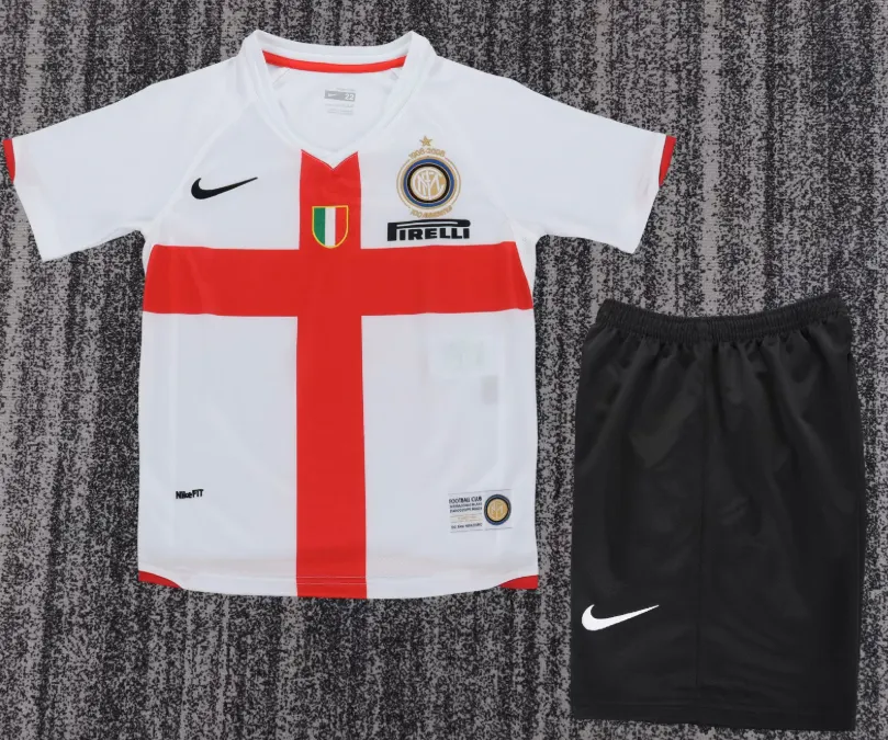 2007/2008 Retro Inter Milan Wyjazdowa Koszulka piłkarska Jakość tajska 1:1 Rozmiar dziecięcy