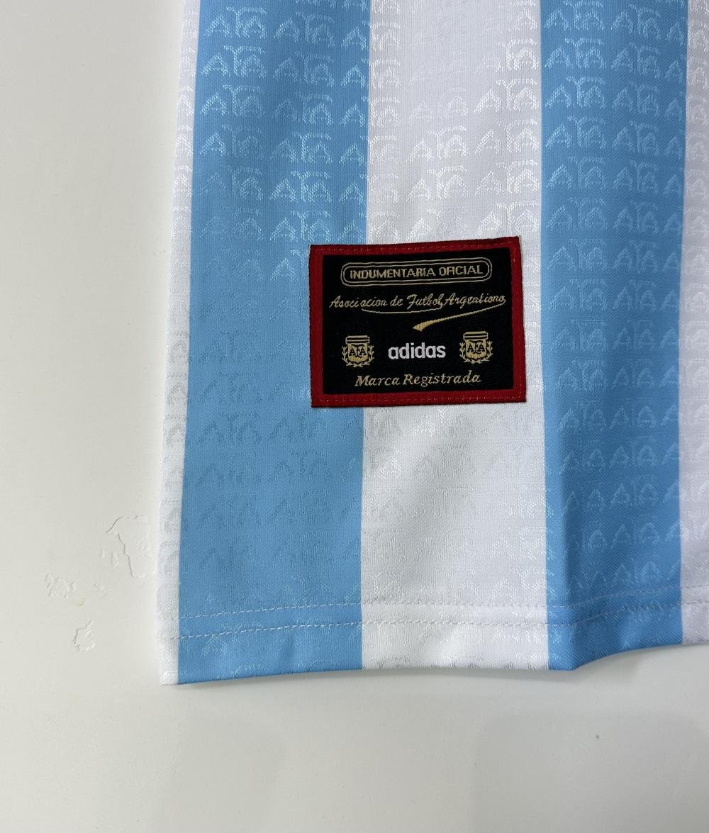 1996-1997 复古 阿根廷 国家队 主场 球衣 1:1 泰版品质 - 图片 7