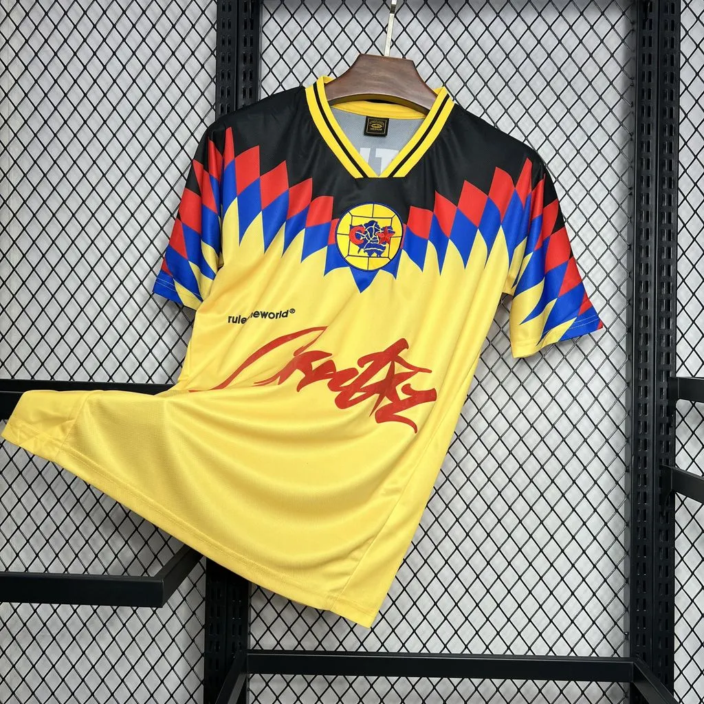 1995 Retro CF América Local Corteiz Camiseta Calidad tailandesa 1:1 - Imagen 3