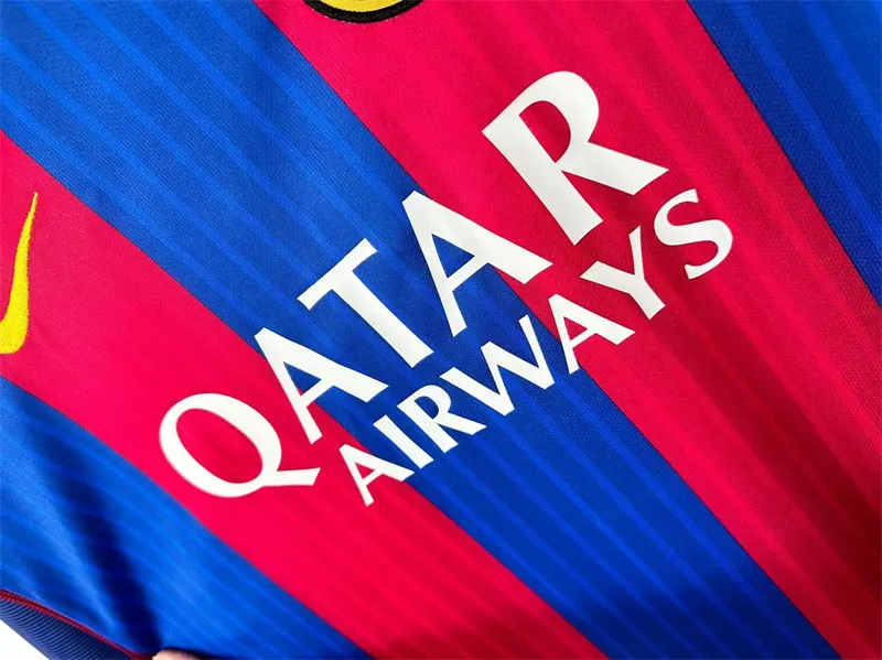 2016/2017 Retro Manica lunga Barcelona Maglia da calcio Casa Qualità thai 1:1 - immagine 4