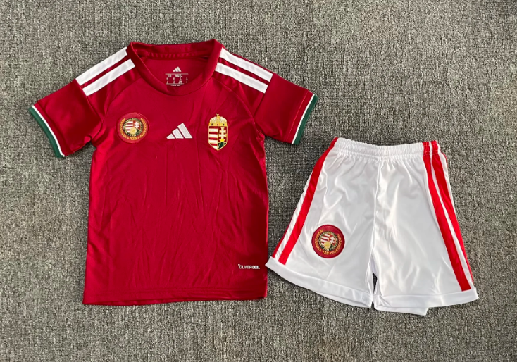 2026 Hungría Selección nacional Local Camiseta de fútbol Calidad tailandesa 1:1 Talla infantil