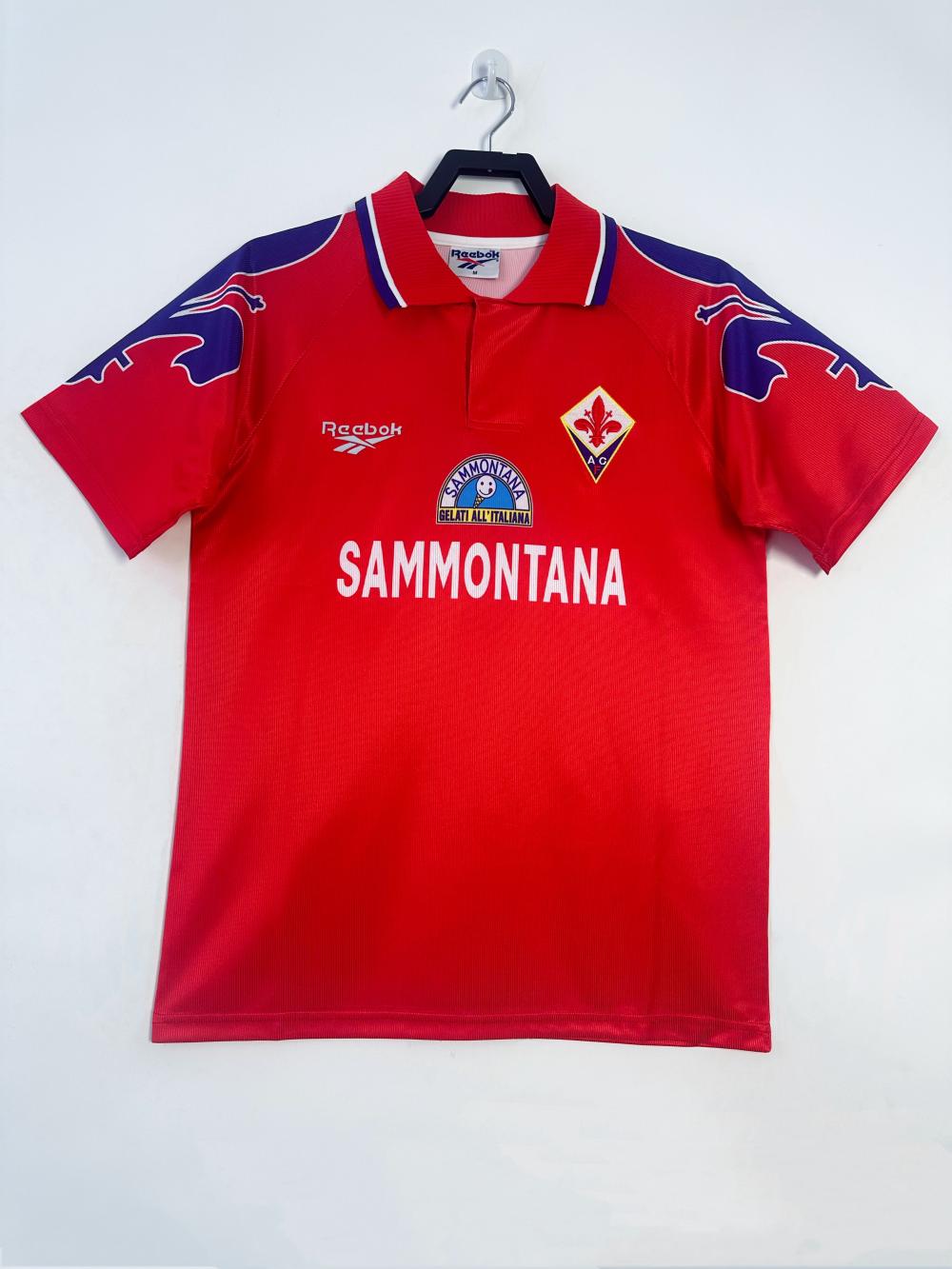 1995/1996 Retro Fiorentina Tercera Visitante Camiseta de fútbol Calidad tailandesa 1:1