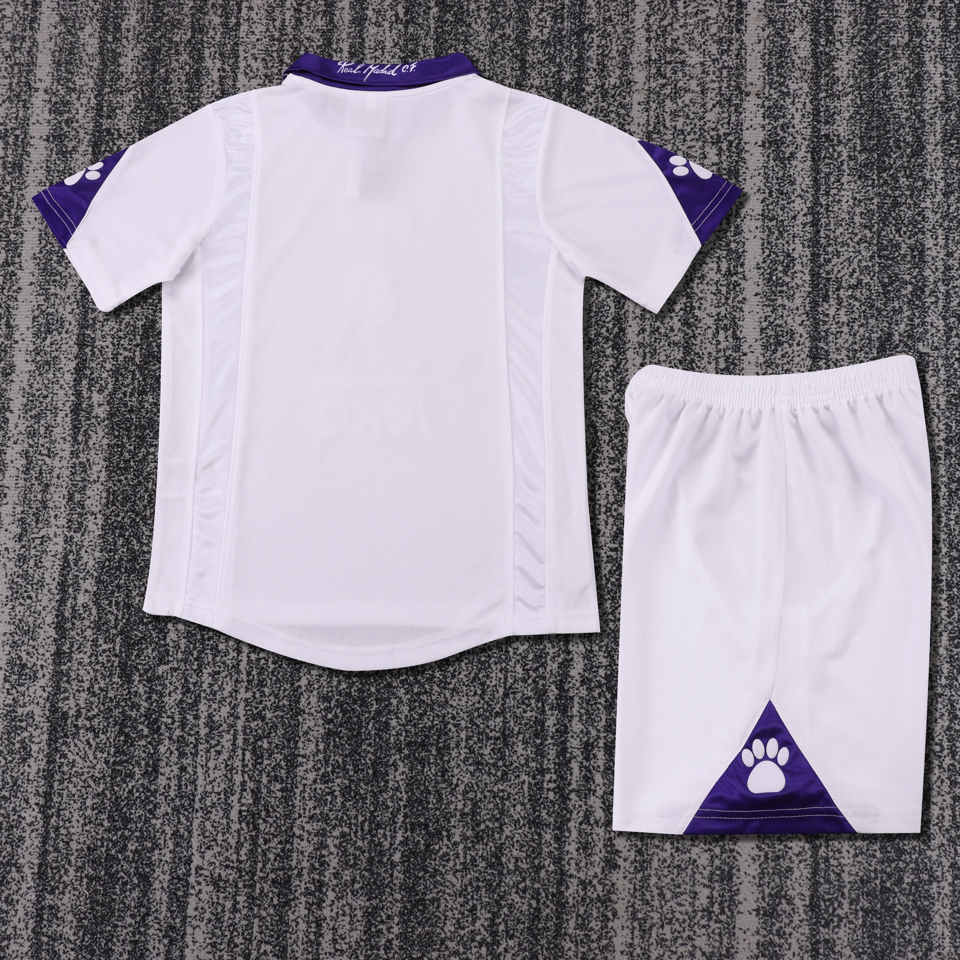 1997-1998 Retro Real Madrid Home Football Shirt 1:1 Thai Quality Kids Size - Image 2