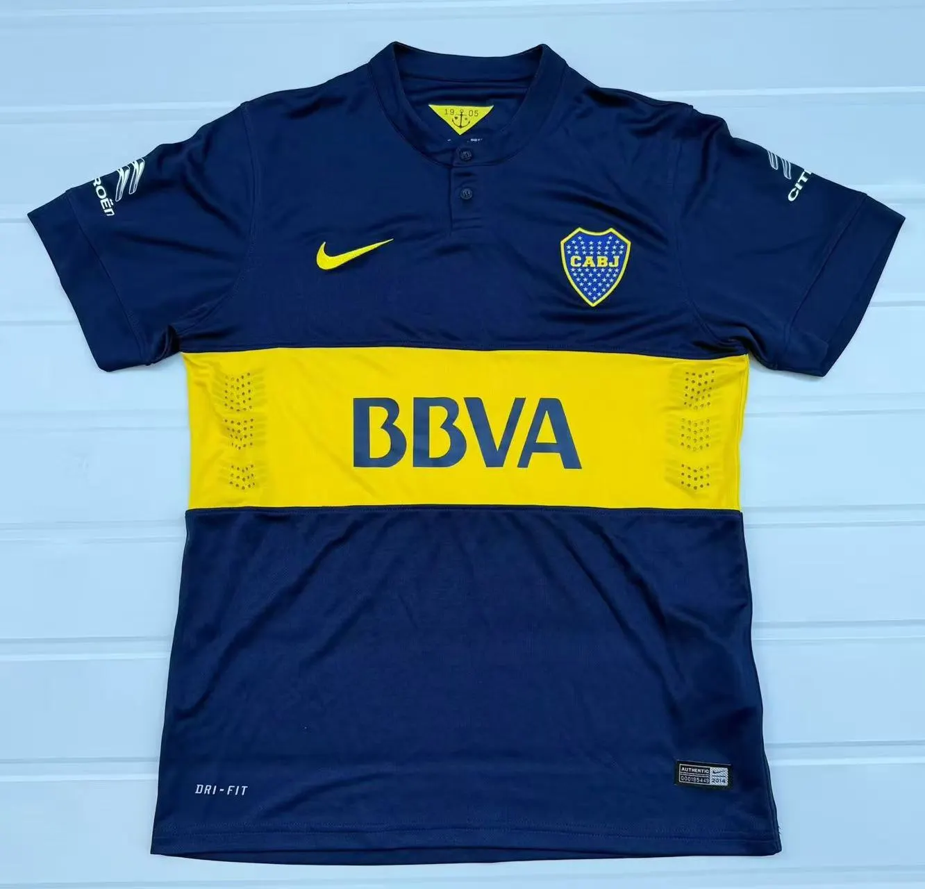 2014/2015 Retro Boca Juniors Heim Fußballtrikot 1:1 Thai-Qualität
