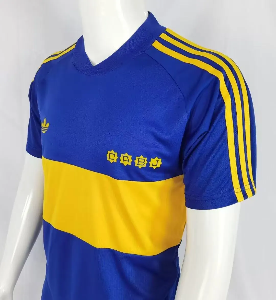 1981/1982 Retrô Boca Juniors Casa Camisa de futebol Qualidade tailandesa 1:1 - Image 4