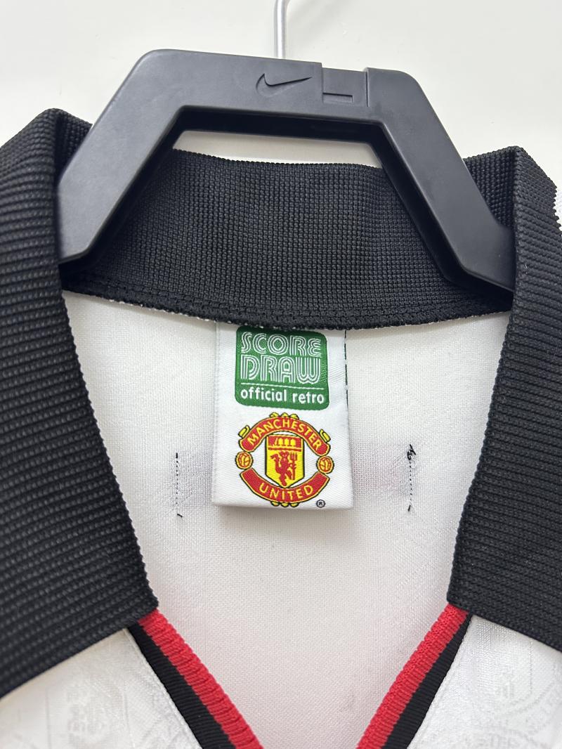 1998/1999 Retro Manchester United Away White Football Shirt 1:1 Thai Quality - Image 3