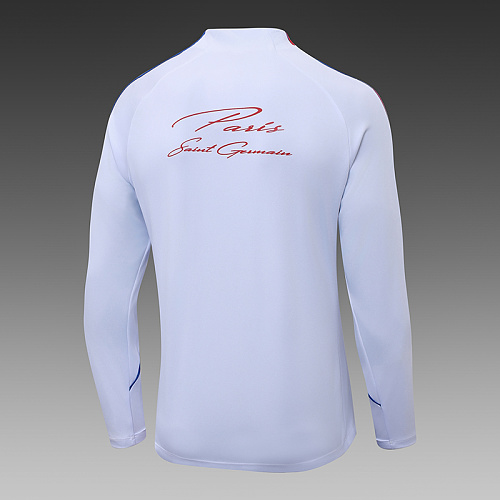 2026/2027 Psg Paris Saint-Germain Half-Pull Белый With A Красный Chest Emblem Футбольная футболка Тайское качество 1:1 Набор — изображение 5