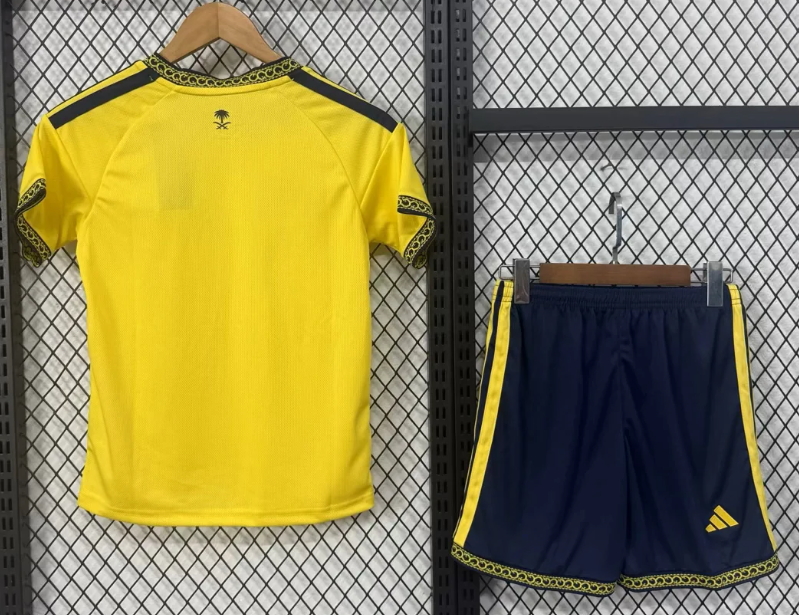 2026/2027 Al-Nassr Home (Ad-supported version)Football Shirt Kids Size 1:1 Thai Quality - Image 3