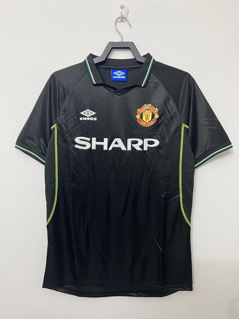 1998/1999 Retro Manchester United Terza Trasferta Maglia da calcio Qualità thai 1:1