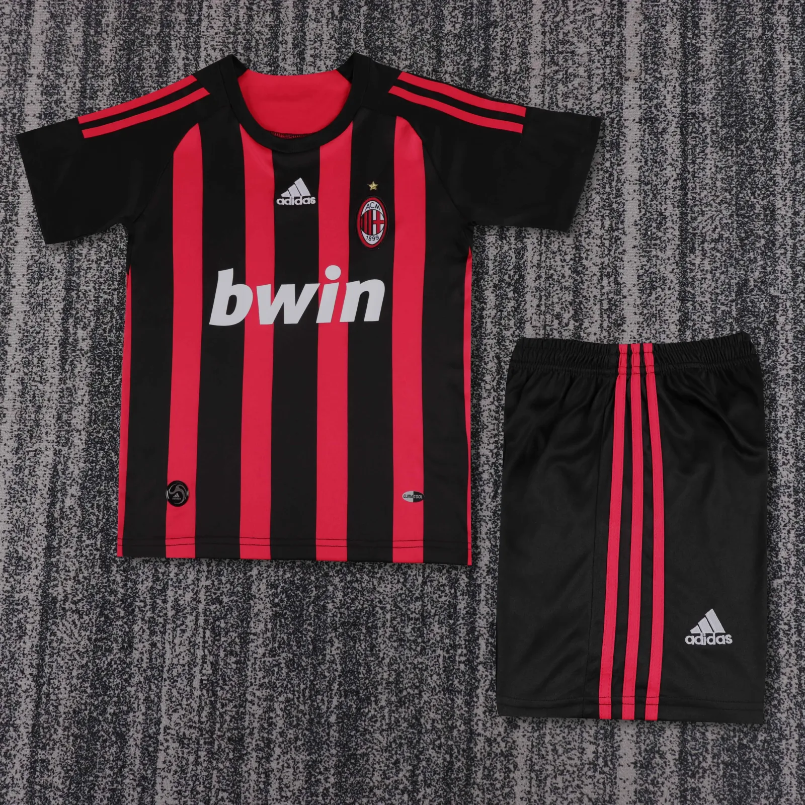2008-2009 Retro AC Milan Home Football Shirt 1:1 Thai Quality Kids Size