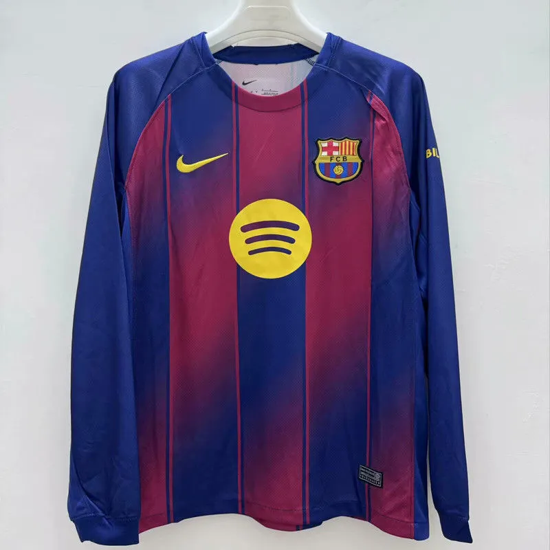 2025/2026 Manica lunga Barcelona Casa Maglia da calcio Qualità thai 1:1
