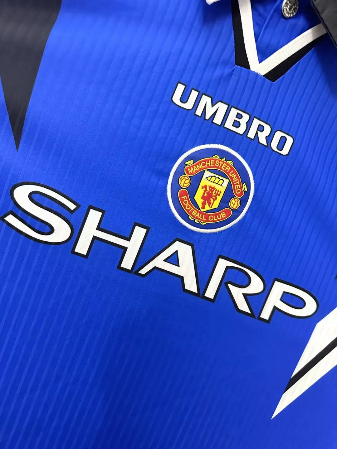 1996/1998 Retrô Manchester United Terceira Fora Camisa de futebol Qualidade tailandesa 1:1 - Image 6
