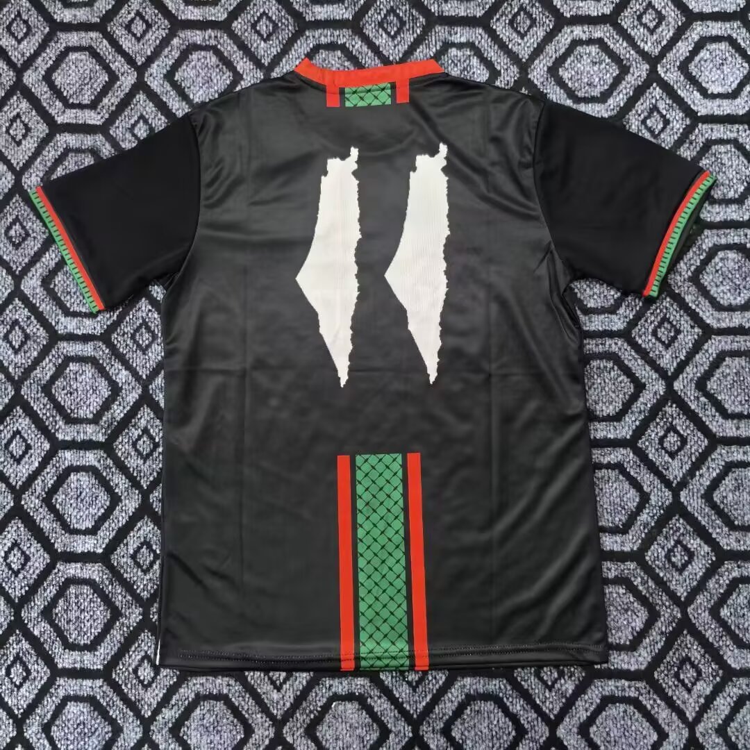 2025/2026 Palestino Black Football Shirt 1:1 Thai Quality - Image 2