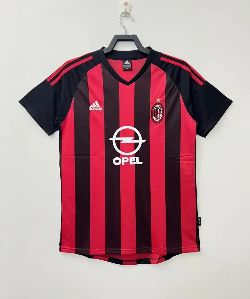 2002/2003 Retro AC Milan Casa Maglia da calcio Qualità thai 1:1