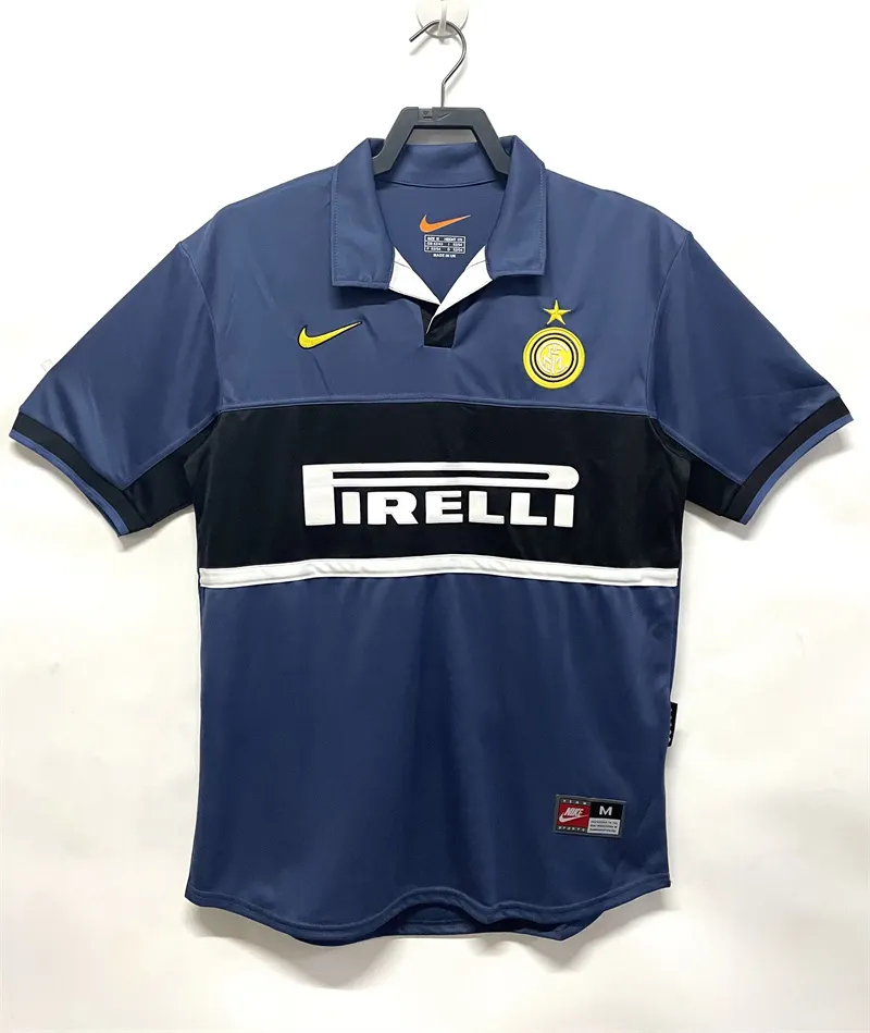 1998/1999 Retro Inter Milan Terza Trasferta Maglia da calcio Qualità thai 1:1
