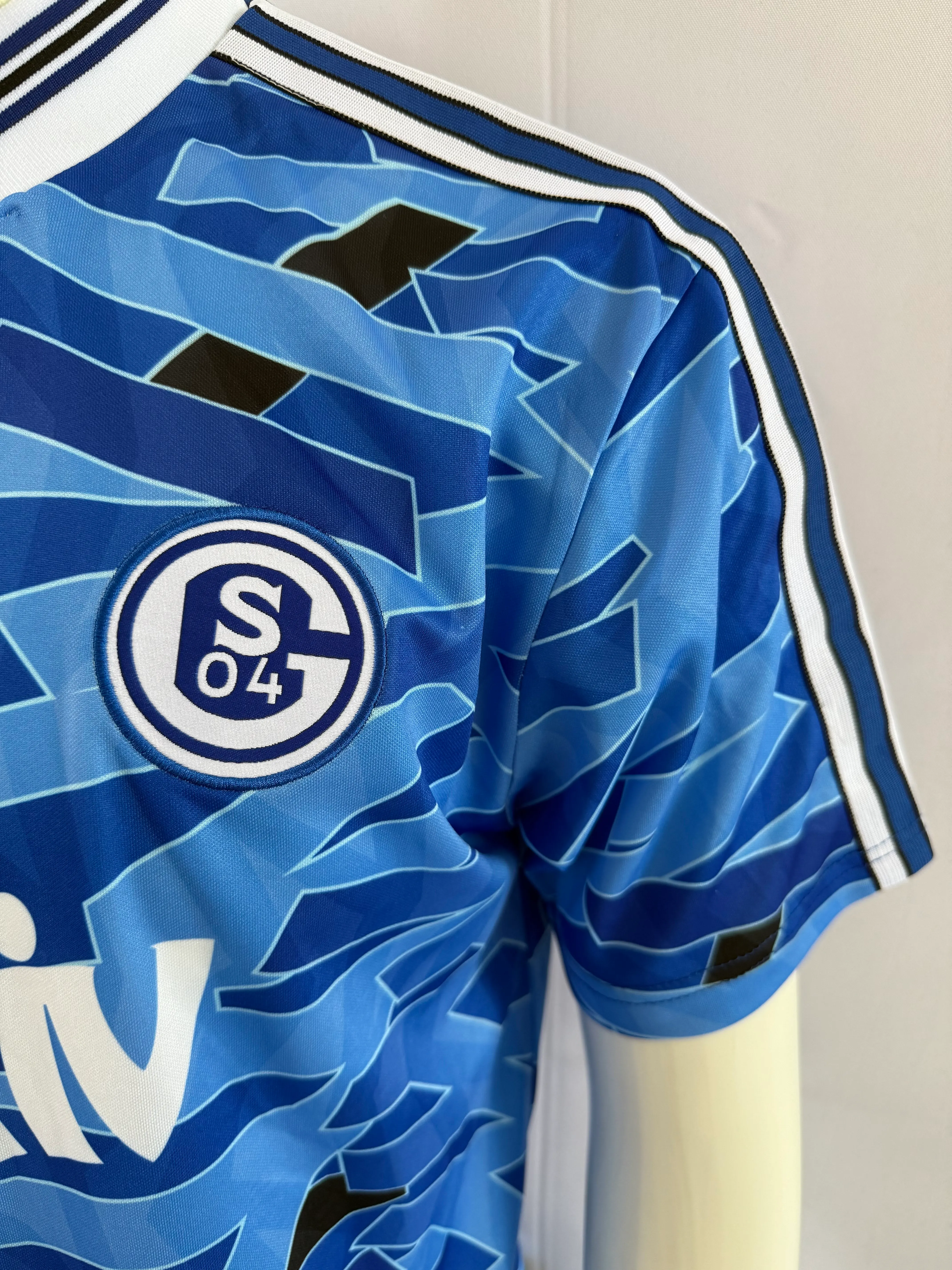 1992/1993 Retro Schalke 04 Heim Fußballtrikot 1:1 Thai-Qualität – Bild 4
