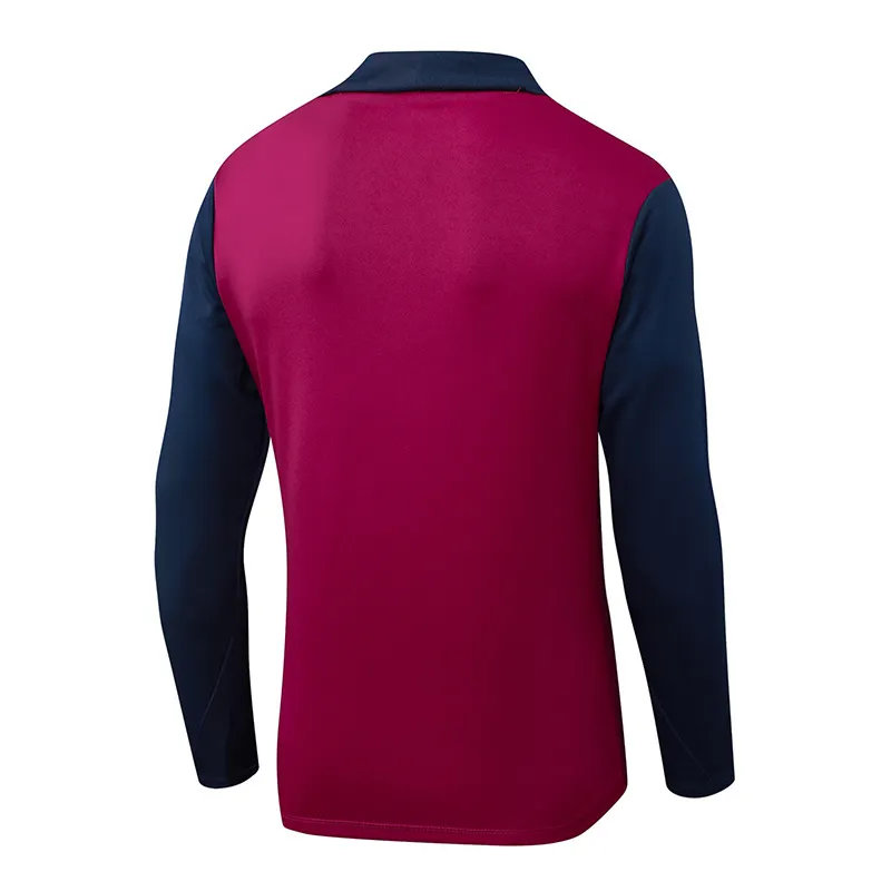 2025/2026 Barcelona Chándal media cremallera Rose Rojo Camiseta Calidad tailandesa 1:1 Conjunto - Imagen 4