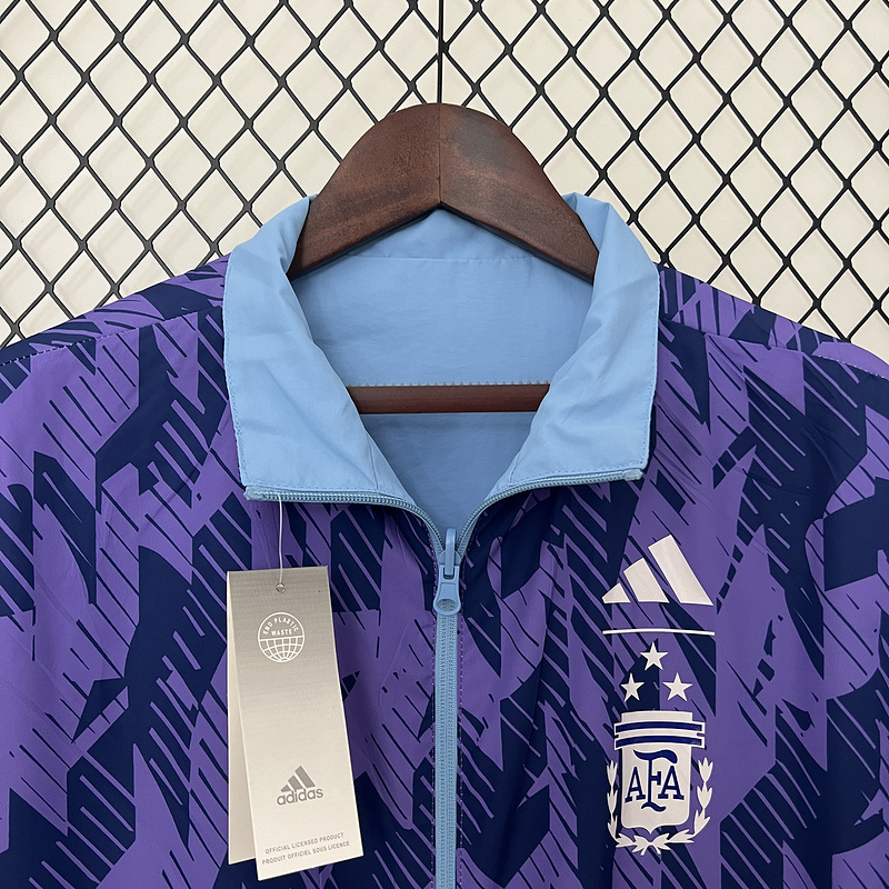2024 Argentinië Omkeerbaar Windbreake Voetbalshirt 1:1 Thaise kwaliteit - Afbeelding 4