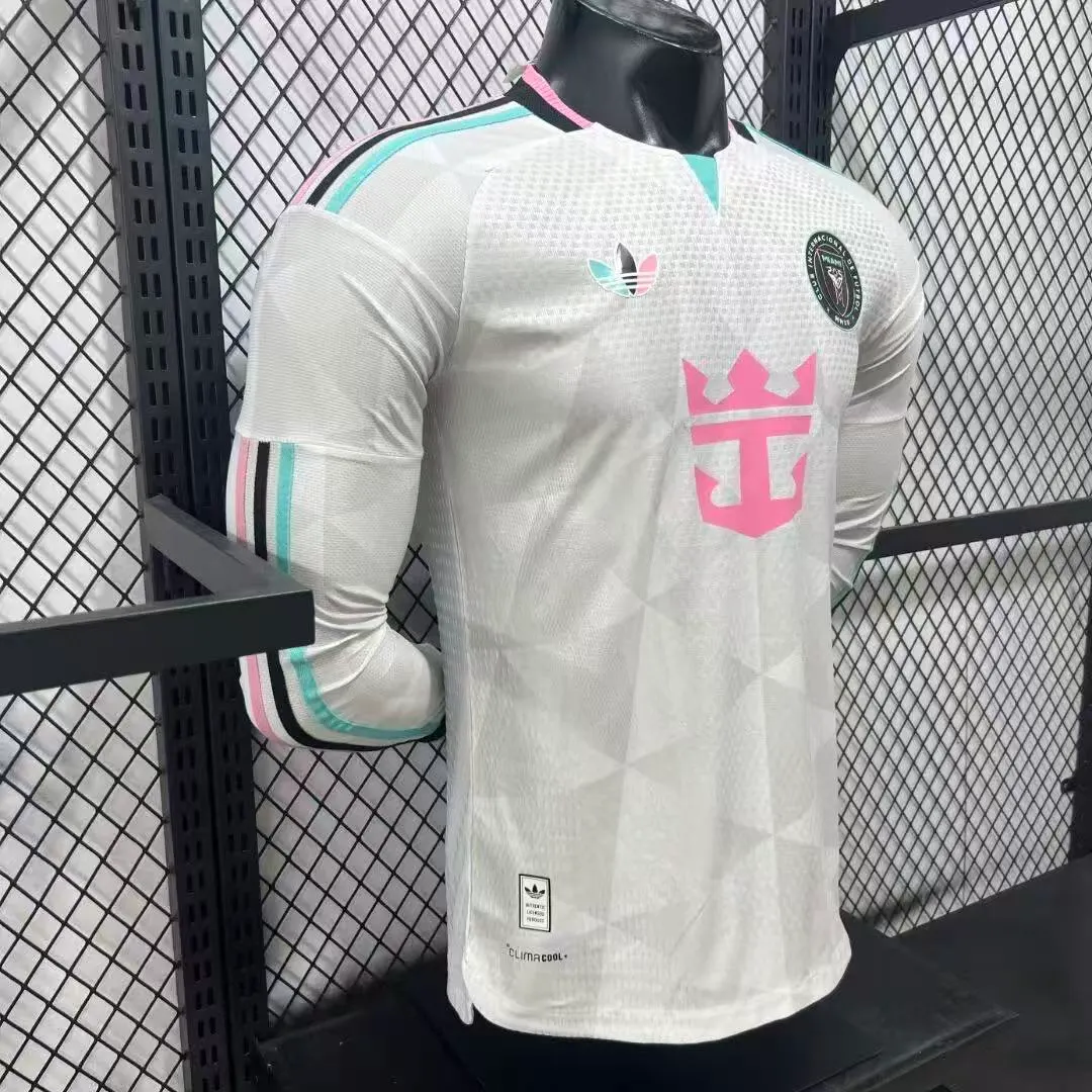 2026/2027 Manga larga Versión jugador Inter Miami Tercera Visitante Camiseta de fútbol 1:1 Calidad tailandesa - Imagen 3