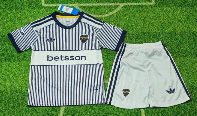 2026/2027 Boca Juniors Extérieur Maillot de football Qualité thaï 1:1 Taille enfant