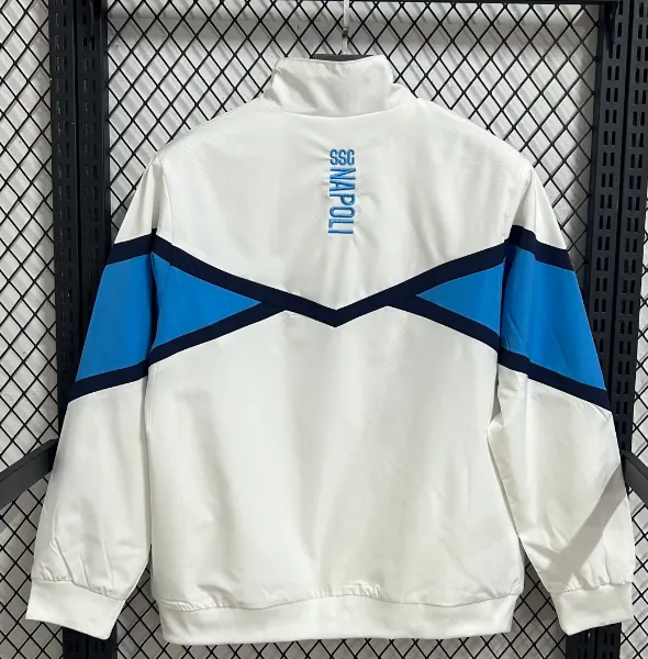 2025/2026 Napoli White and blue Windbreaker Football Shirt 1:1 Thai Quality - Image 2