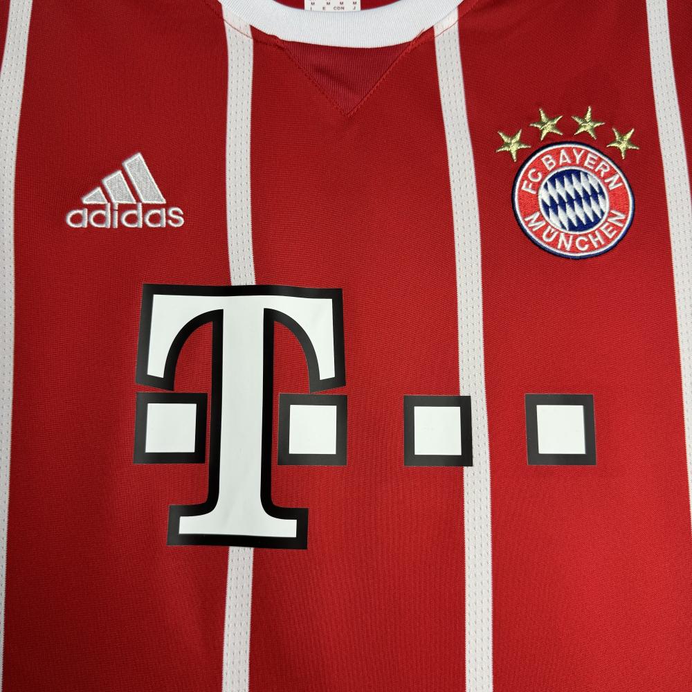 2017/2018 Retro Bayern Munich Home Football Jersey 1:1 Thai Quality - Image 8