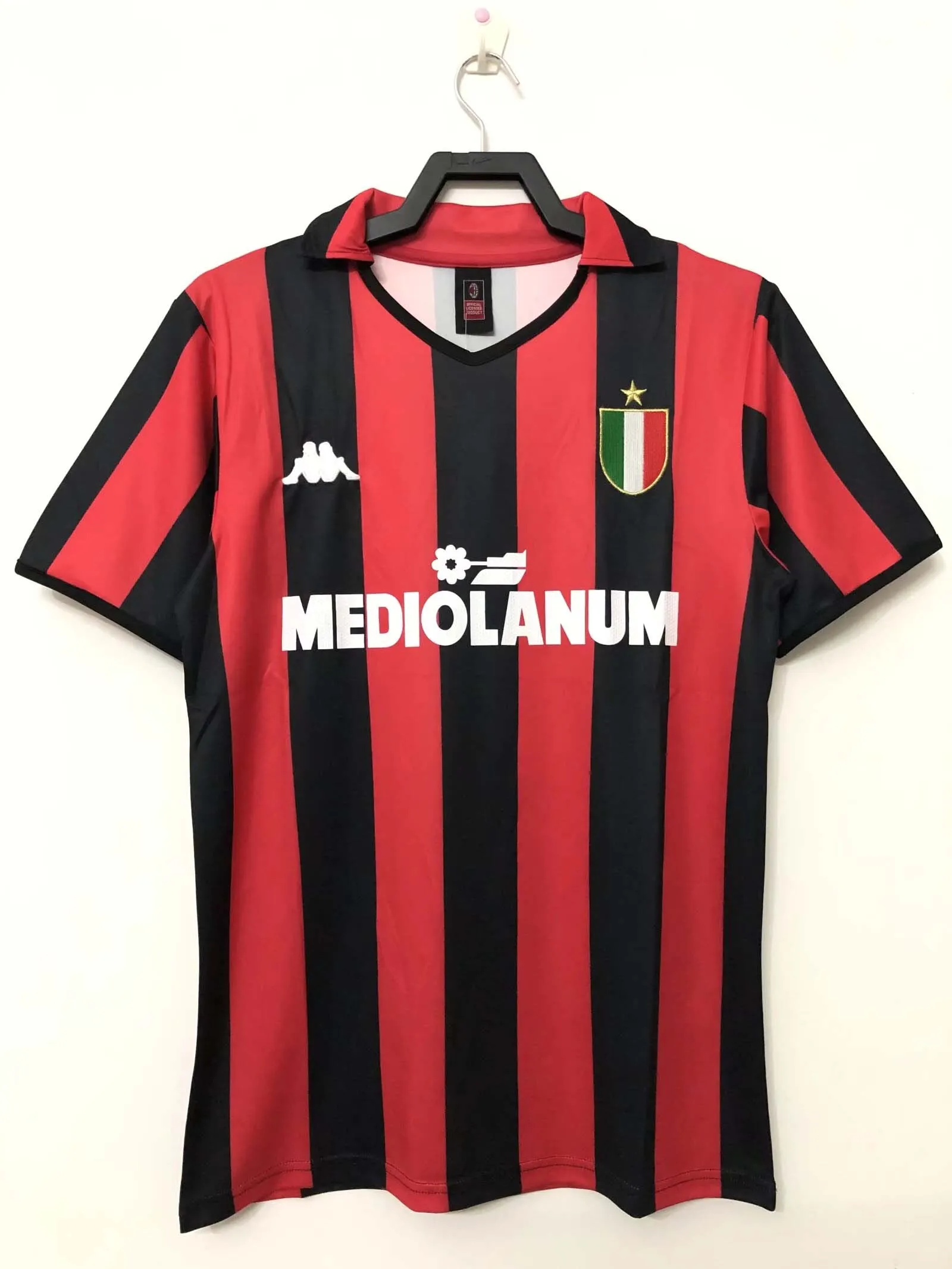 1988/1989 Ретро AC Milan Домашняя Футбольная футболка Тайское качество 1:1