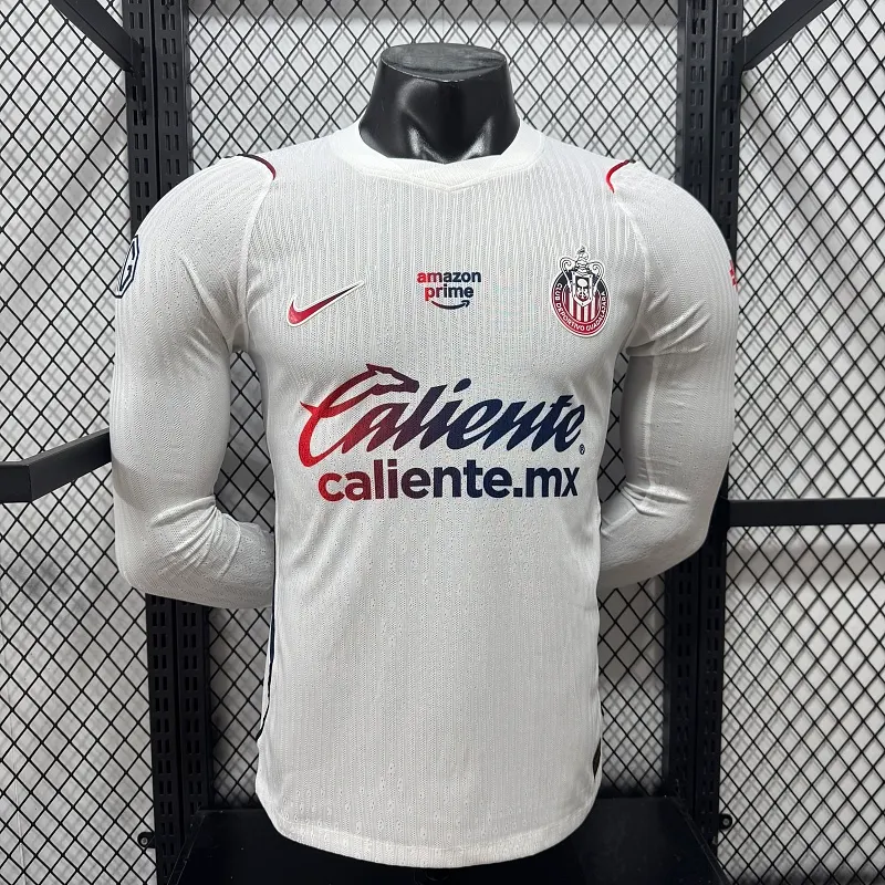 2026/2027 Lange mouw Spelersversie Chivas Uit Voetbalshirt 1:1 Thaise kwaliteit