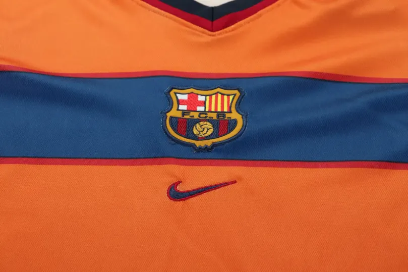 1998-1999 Retro Barcelona Terza Trasferta Maglia da calcio Qualità thai 1:1 Taglia bambino - immagine 4