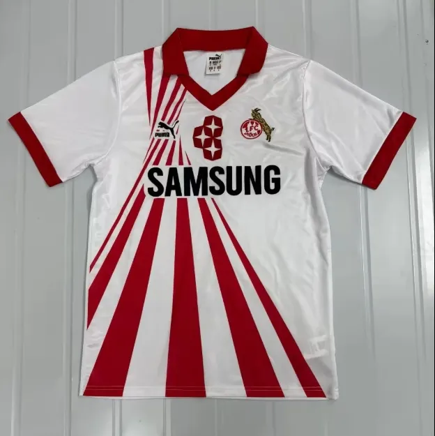 1990/1991 Rétro FC Köln Domicile Maillot de football Qualité thaï 1:1