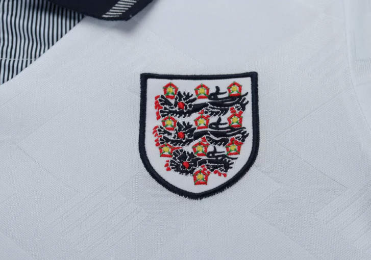 1990 Retro Inglaterra Local Camiseta de fútbol Calidad tailandesa 1:1 Talla infantil - Imagen 5