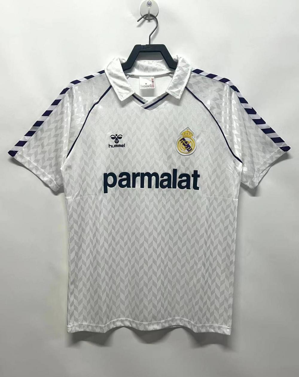 1986/1987 Retro Real Madrid Casa Maglia da calcio Qualità thai 1:1