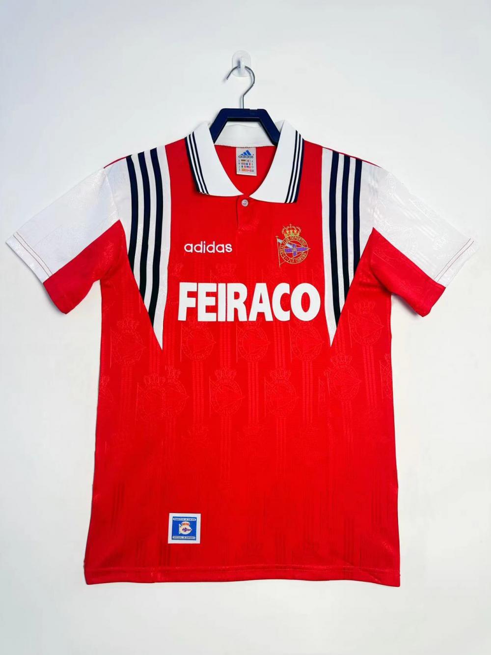 1997-1998 Ретро Deportivo Гостевая Футбольная футболка Тайское качество 1:1