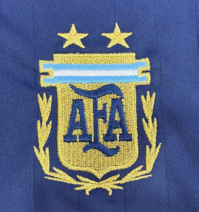 2006 Retro Manica lunga Argentina Nazionale Trasferta Maglia Qualità thai 1:1 - immagine 4