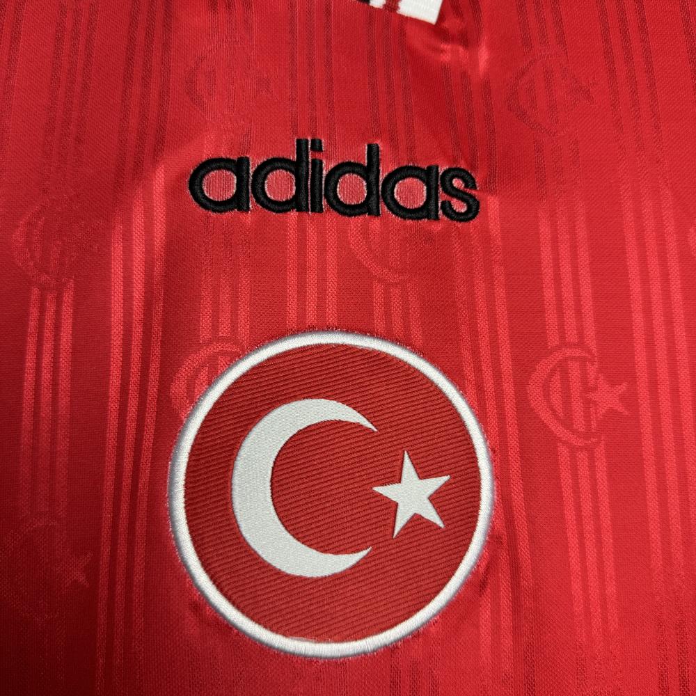 1996 Retro Turchia Nazionale Casa Maglia da calcio Qualità thai 1:1 - immagine 7