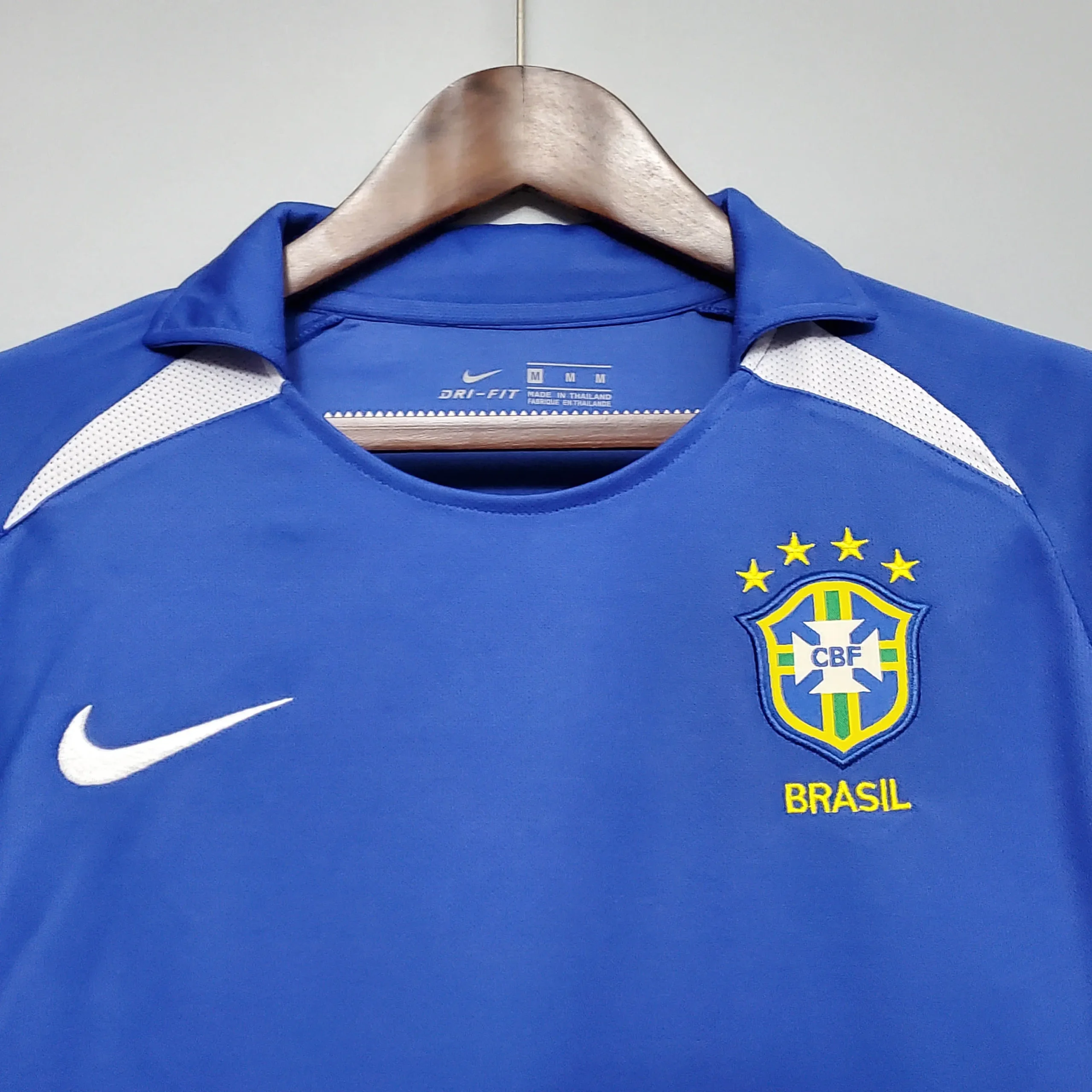 2002 Rétro Brésil Extérieur Maillot de football – Image 4