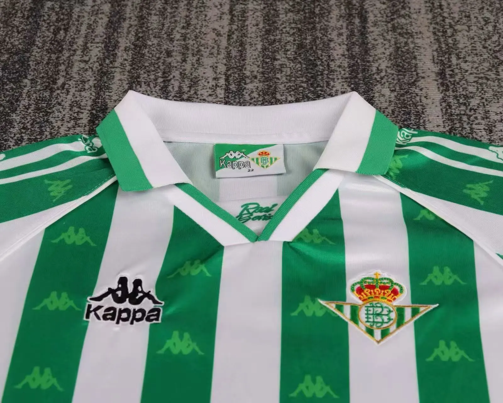 1995-1997 Retro Real Betis Domowa Koszulka piłkarska 1:1 Quality Rozmiar dziecięcy - obrazek 4