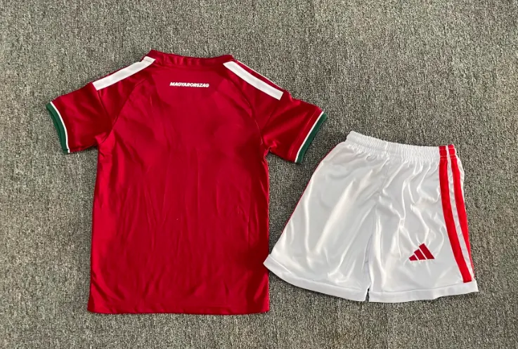 2026 Hungría Selección nacional Local Camiseta de fútbol Calidad tailandesa 1:1 Talla infantil - Imagen 2