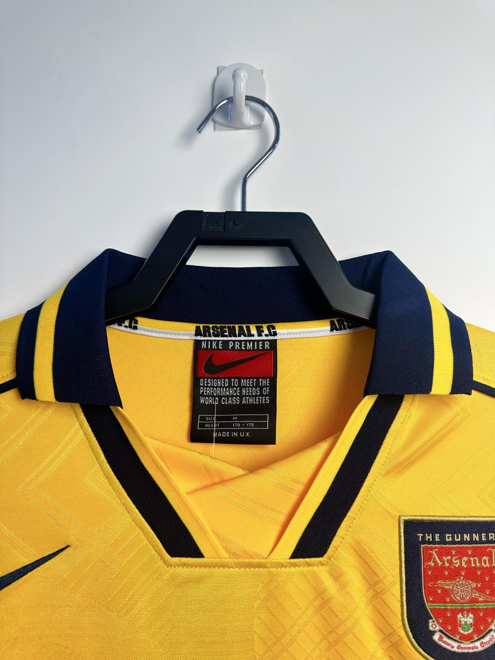 1996-1997 Retrô Manga longa Arsenal Fora Camisa de futebol Qualidade tailandesa 1:1 - Image 3