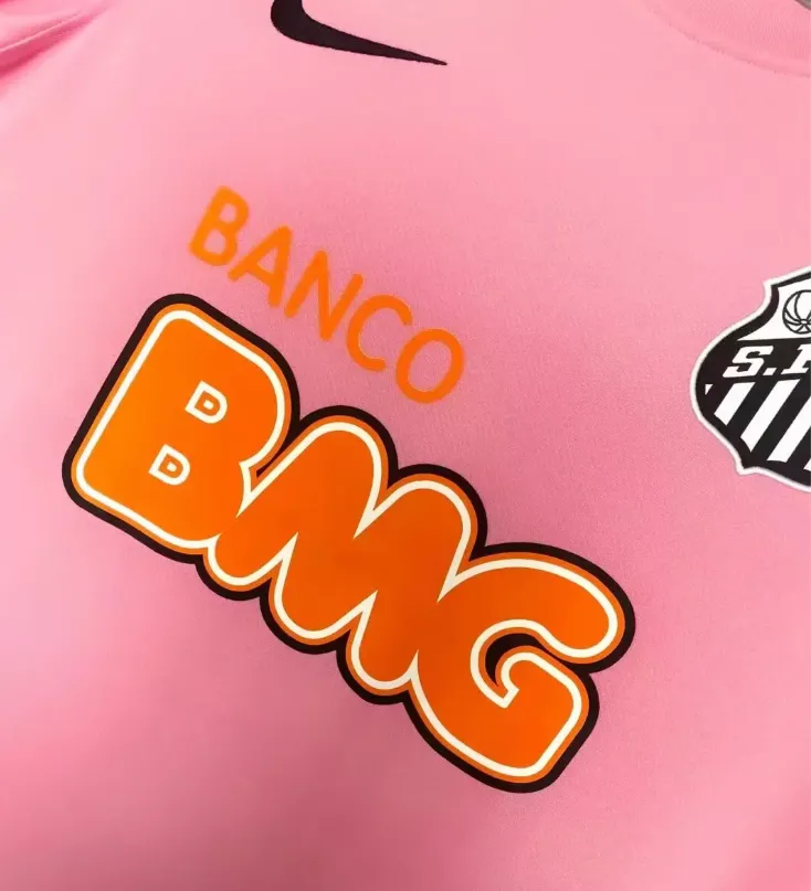 2012 Retro Santos Roze Voetbalshirt 1:1 Thaise kwaliteit - Afbeelding 6