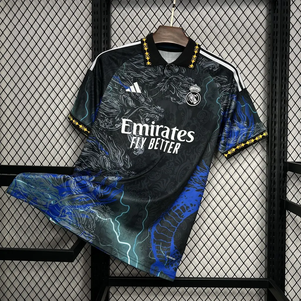 2024/2025 Real Madrid Schwarz Dragon Trikot 1:1 Thai-Qualität