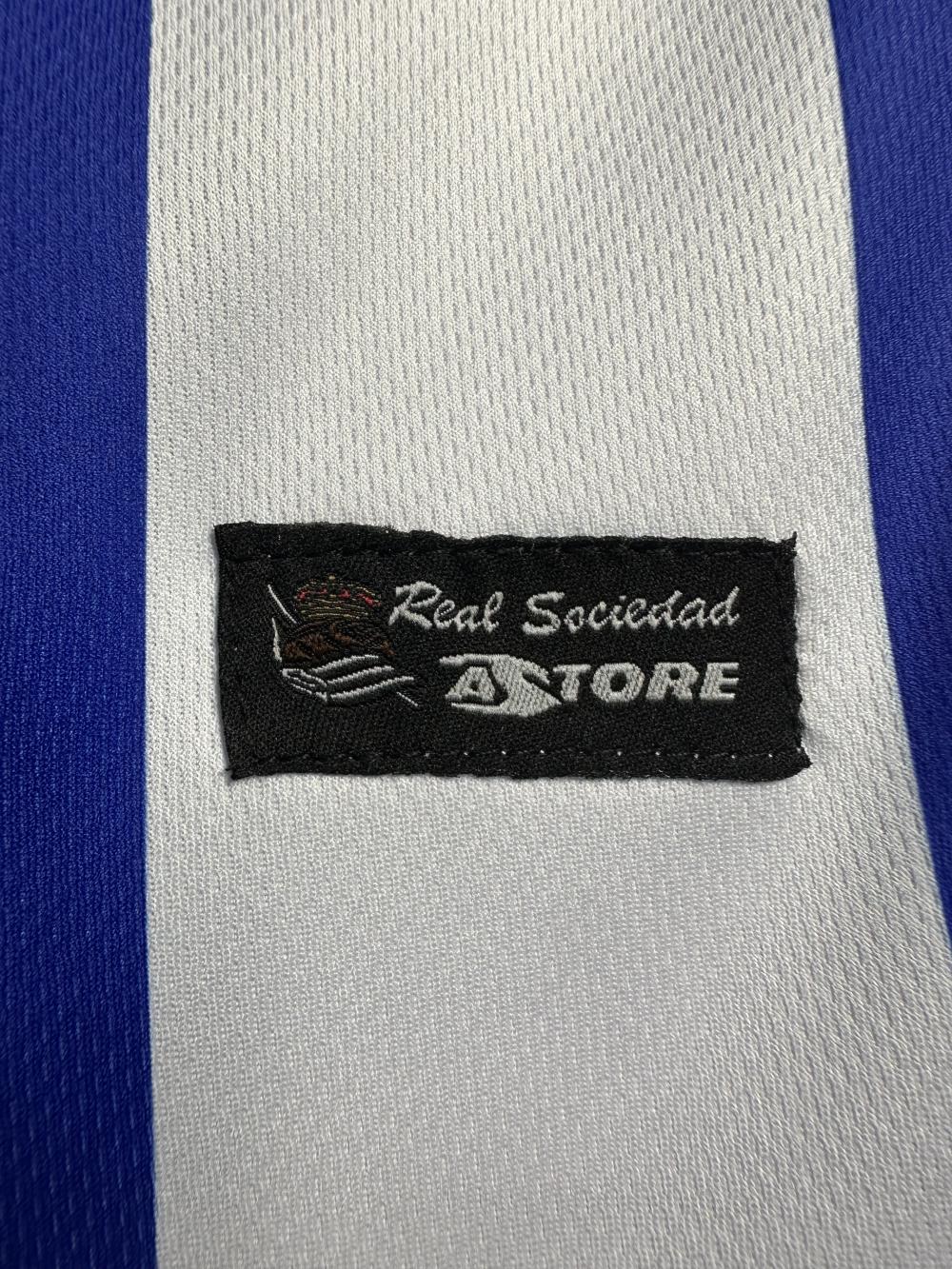 2002-2003 Rétro Real Sociedad Domicile Maillot de football Qualité thaï 1:1 – Image 7