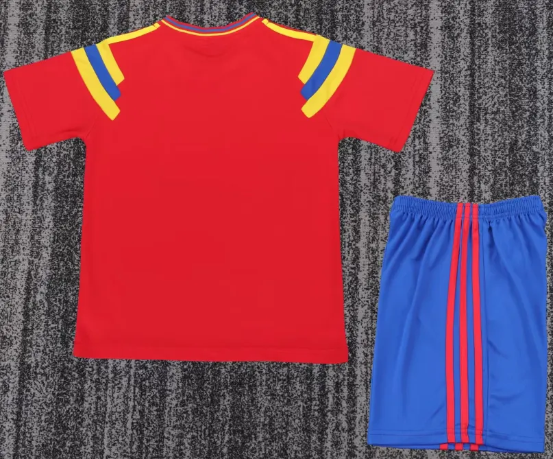 1990 Retro Kolombiya National Deplasman Futbol forması 1:1 Tayland kalitesi Çocuk bedeni - Görsel 3