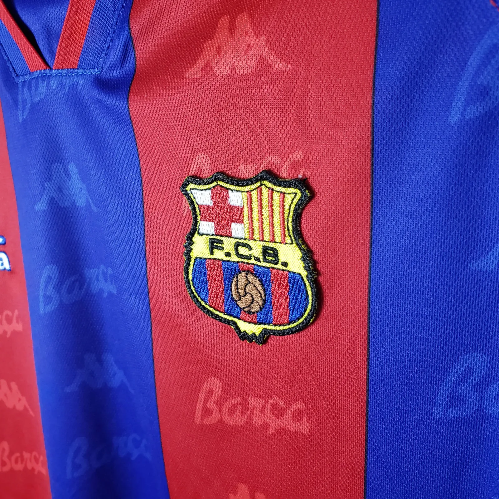 Retro Barcelona Fußballtrikot Heim 1996/1997 1:1 Thai-Qualität – Bild 6
