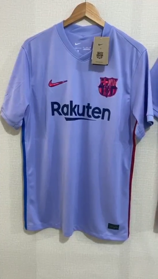 Barcelona Camisa de futebol Fora 2021/2022 Qualidade tailandesa 1:1 - Image 3