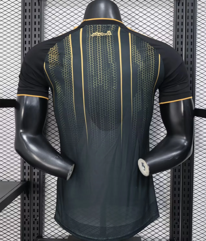 2026-2027 Spieler Algerien Nationalmannschaft Trainingsanzug Schwarz Fußballtrikot 1:1 Thai-Qualität – Bild 2