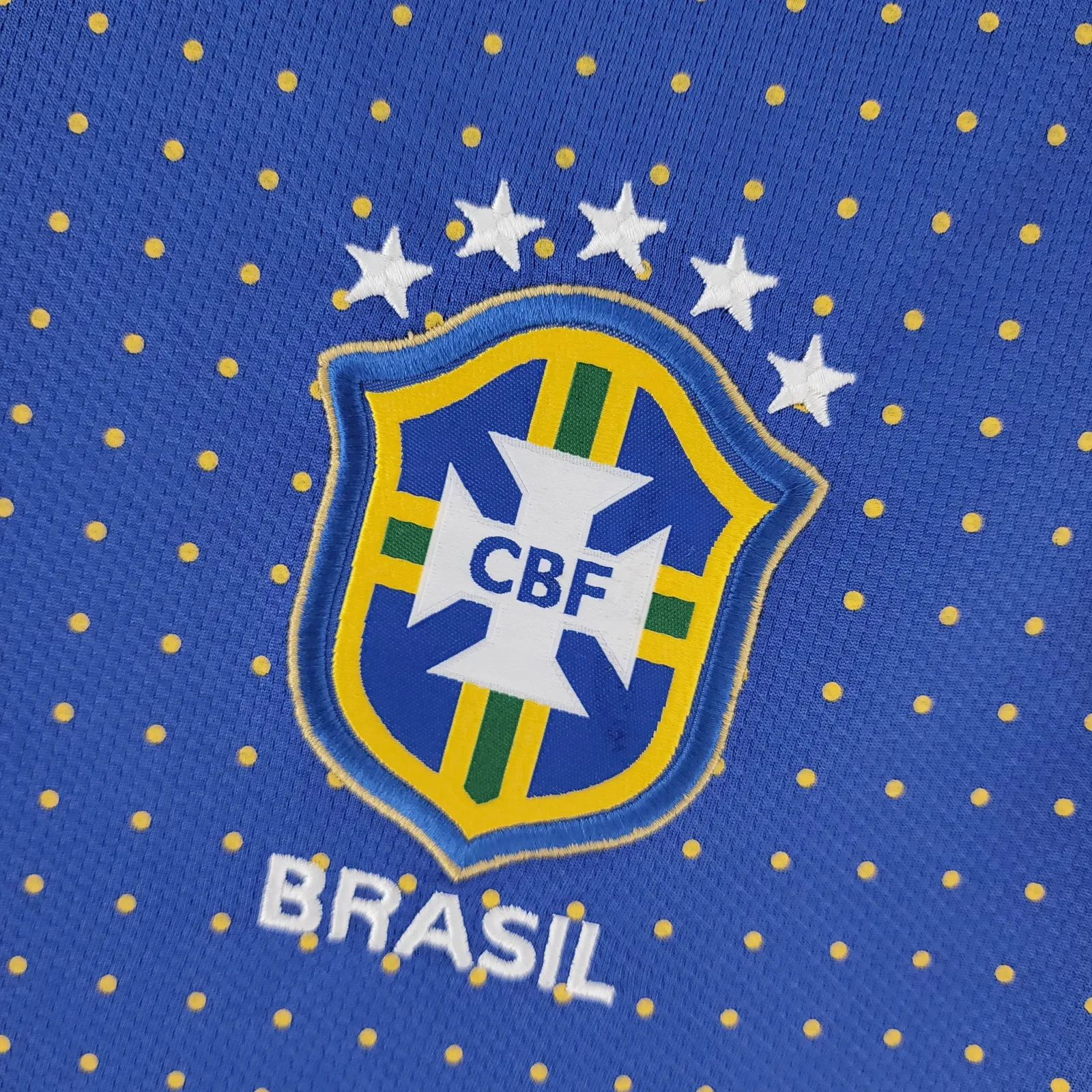 2010 Retro Brasilien Auswärts Fußballtrikot – Bild 6