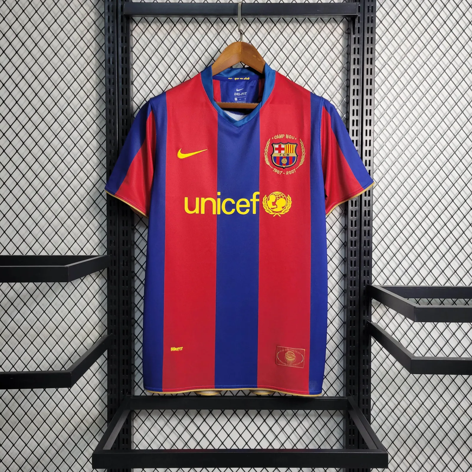 Retro Barcelona Fußballtrikot Heim 2007/2008 1:1 Thai-Qualität