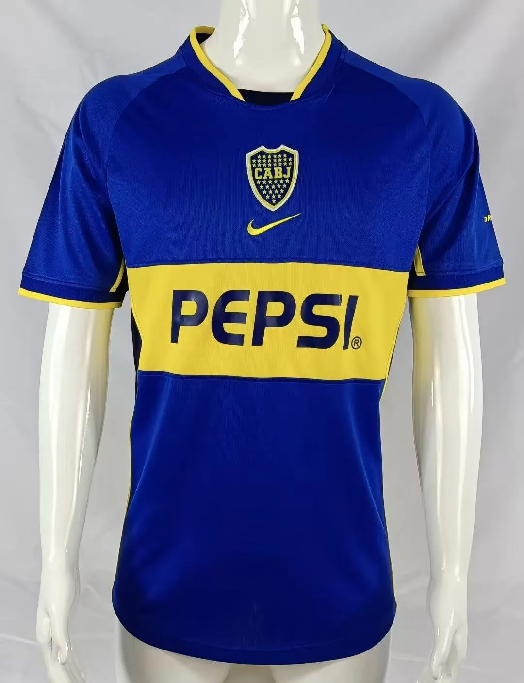 2002/2003 Retro Boca Juniors Casa Maglia da calcio Qualità thai 1:1