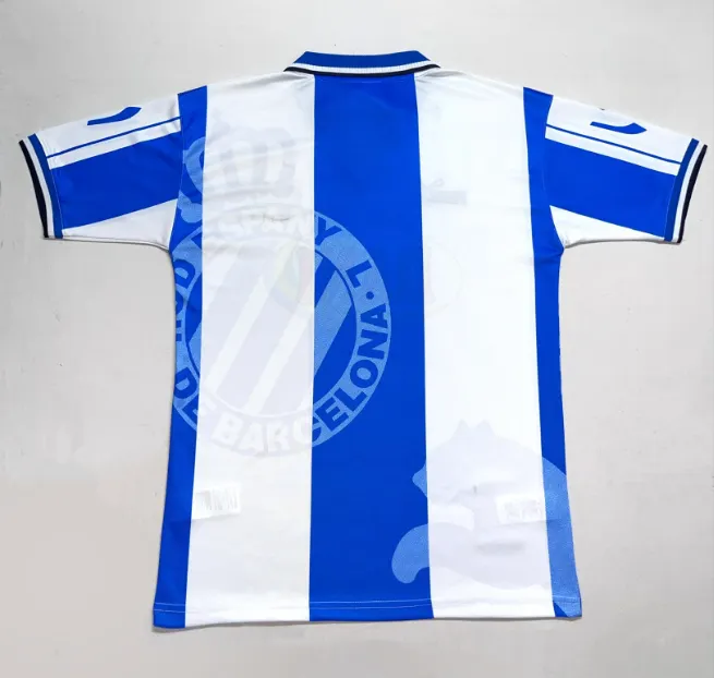 1998-1999 Retro RCD Espanyol Heim Fußballtrikot 1:1 Thai-Qualität – Bild 2